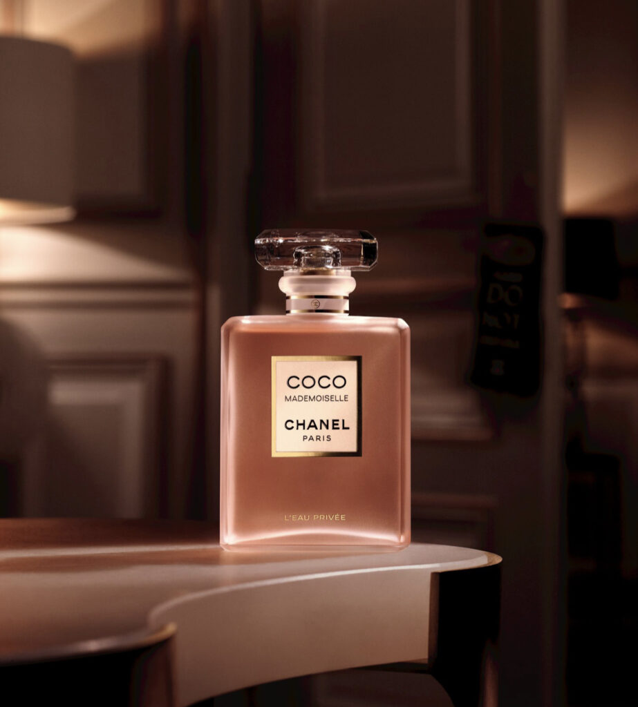 small bottle of coco chanel perfume
